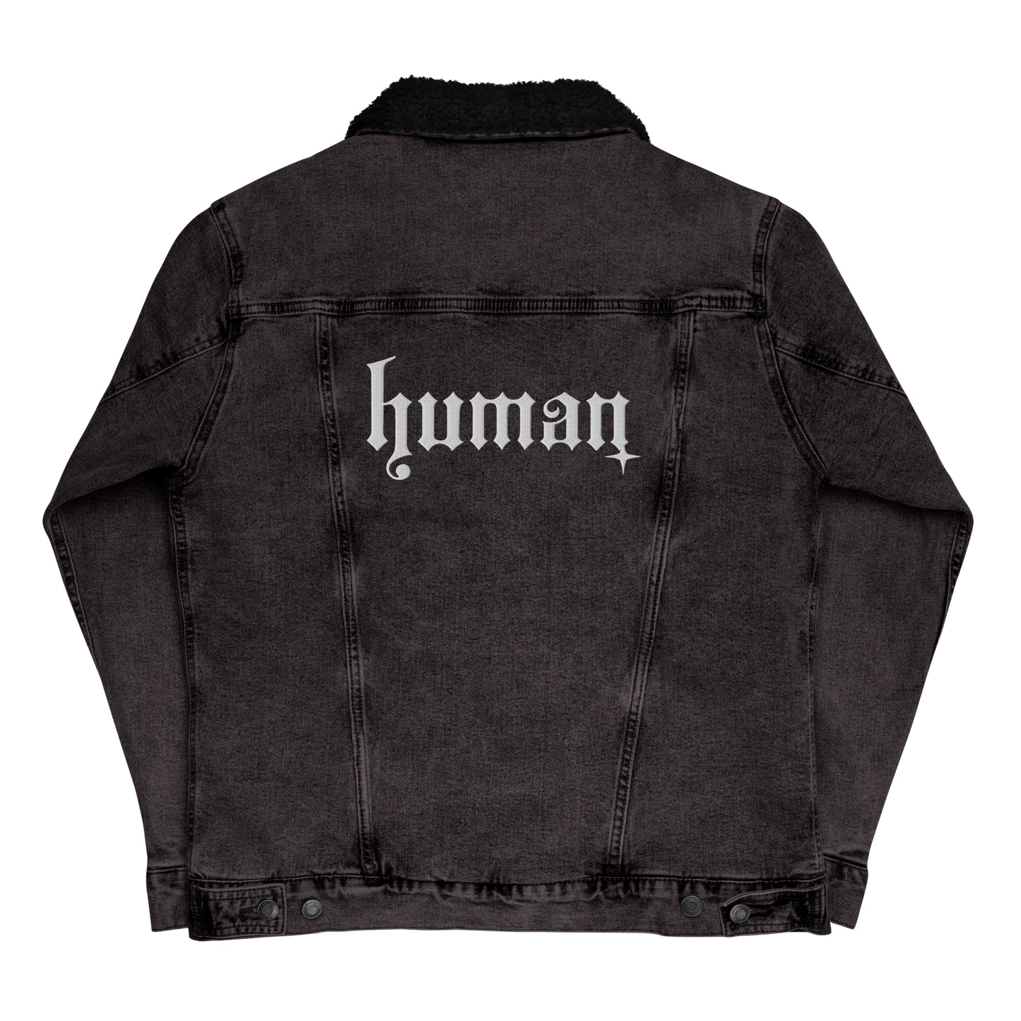 Human Design denim sherpa jacket