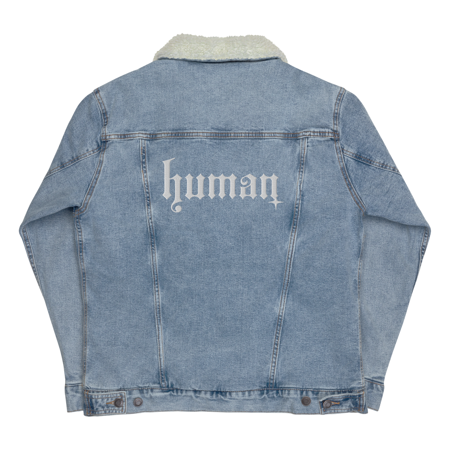 Human Design denim sherpa jacket