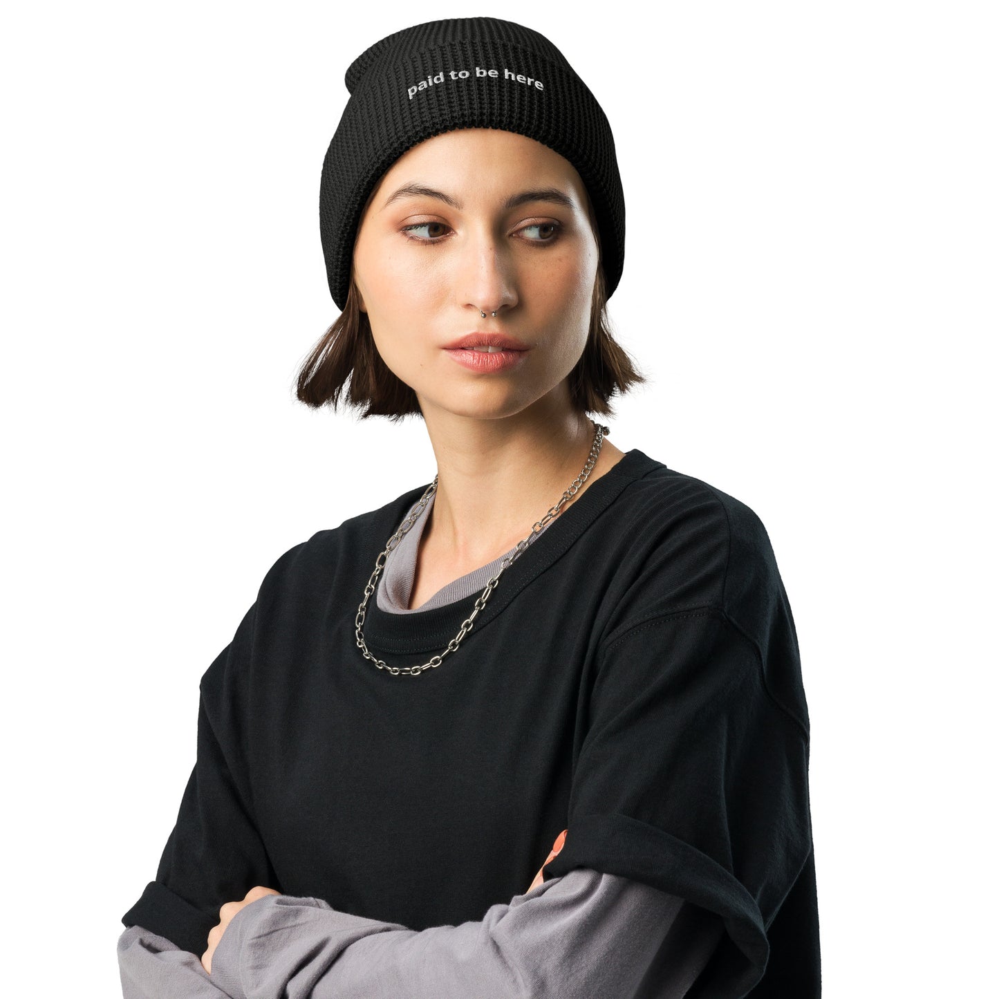 paid to be here beanie